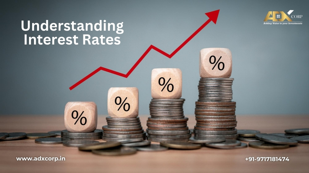 An informative image showcasing stacks of coins with percentage signs, illustrating the concept of rising interest rates and their influence on residential property investments.